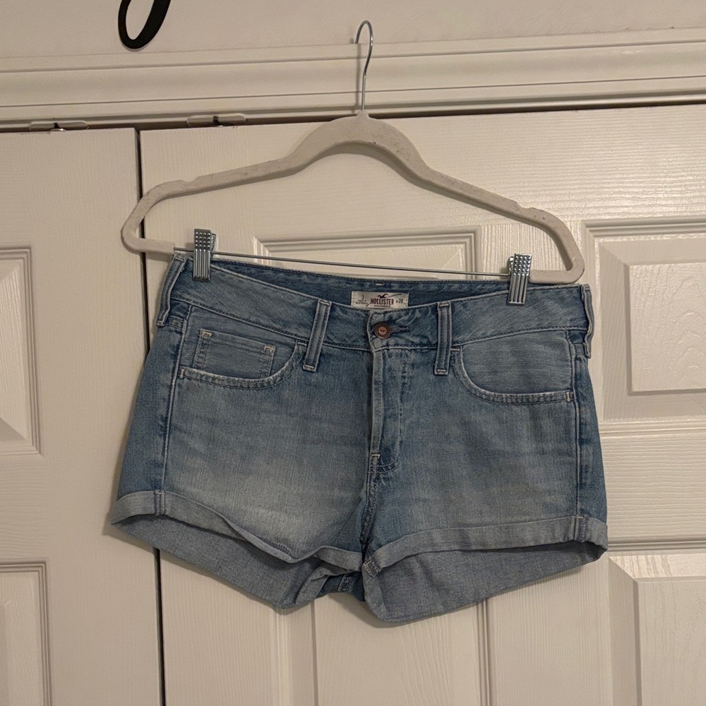 Hollister Light Blue Jean Shorts